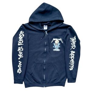 Soon You’ll Please Their Appetite Y2K Metallica Gildan Hoodie Women’s M